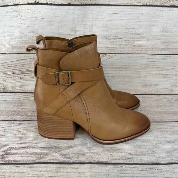 Kork Ease Joelle Womens Sz 9M Ankle Boots Booties Zip Tan - Picture 4 of 9